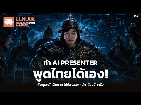 Claude Code | EP.4 ทำ AI Presenter พูดไทยได้เอง! ไม่ต้องออกหน้ากล้องสักครั้ง